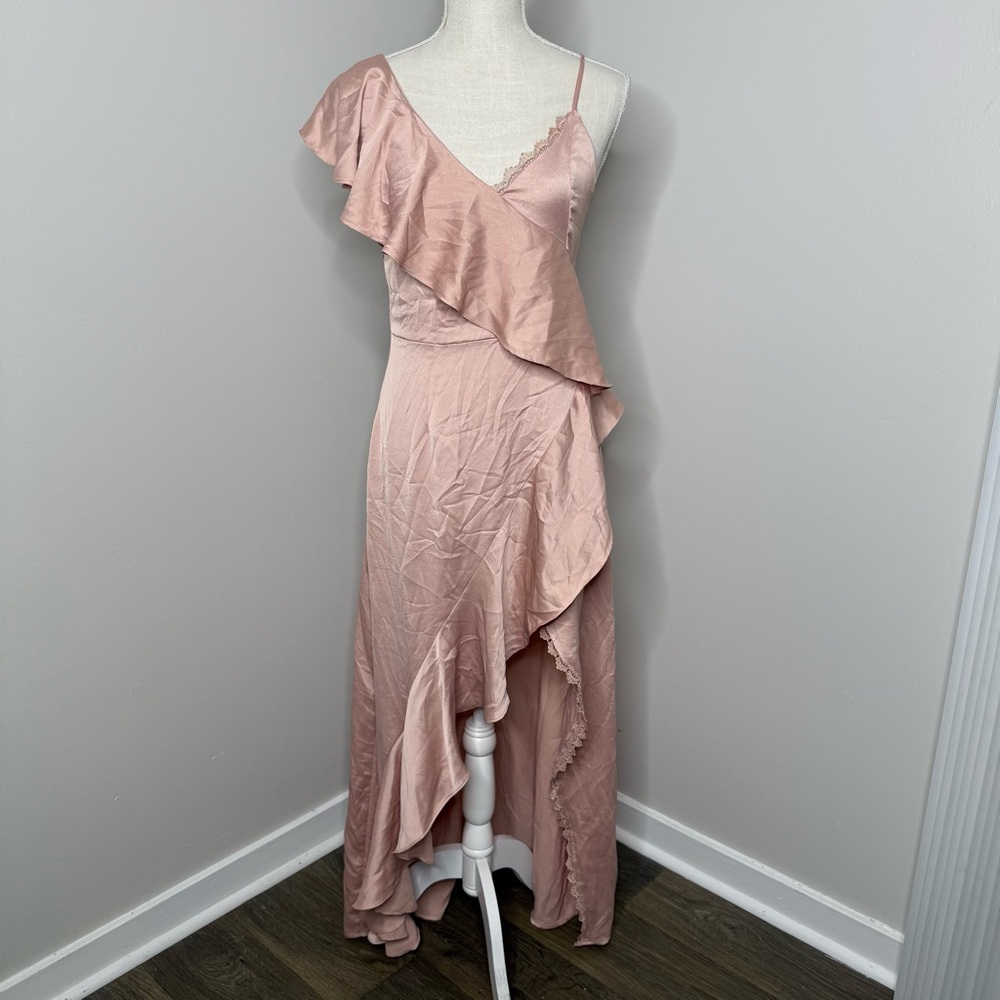 Gianni Bini Asymmetrical Pink Dress - Picture 2 of 8